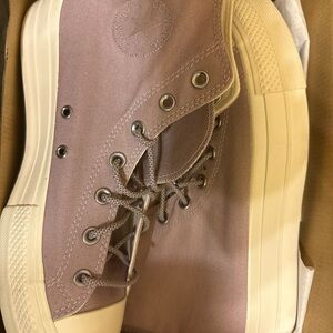 Converse High-Tops in Soft Lavender